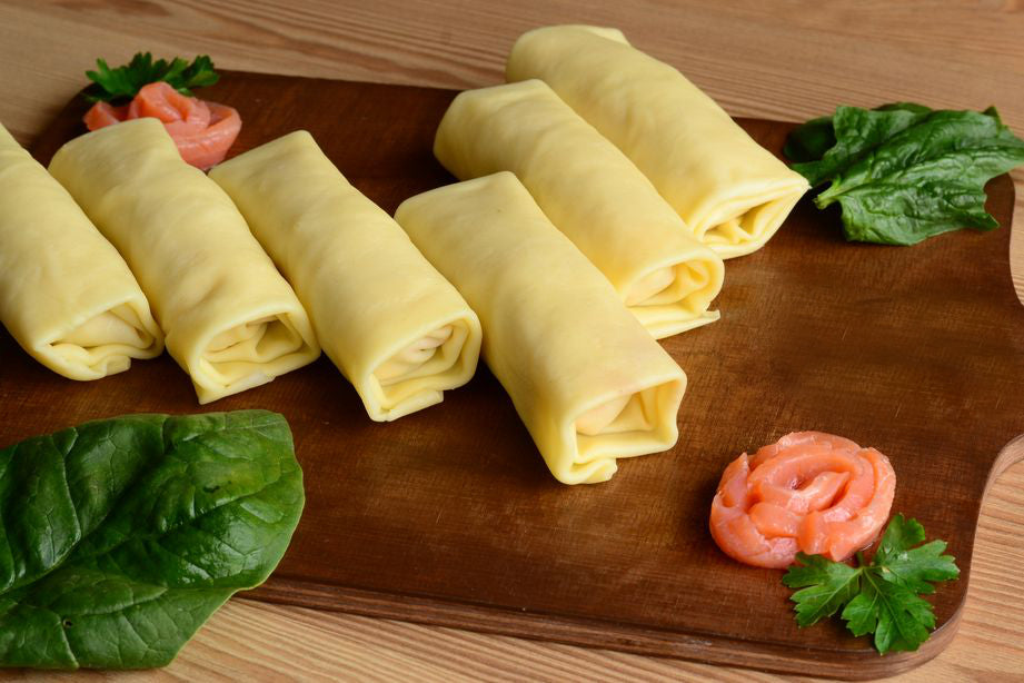 Блинчики с семгой и сыром